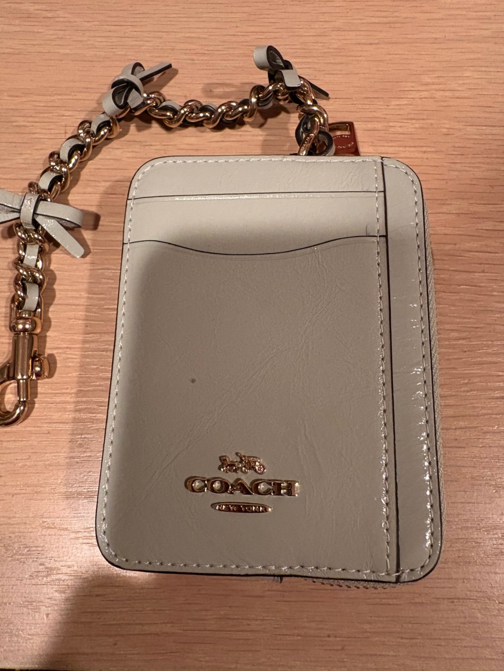 Coach Zip Card Case with Bows